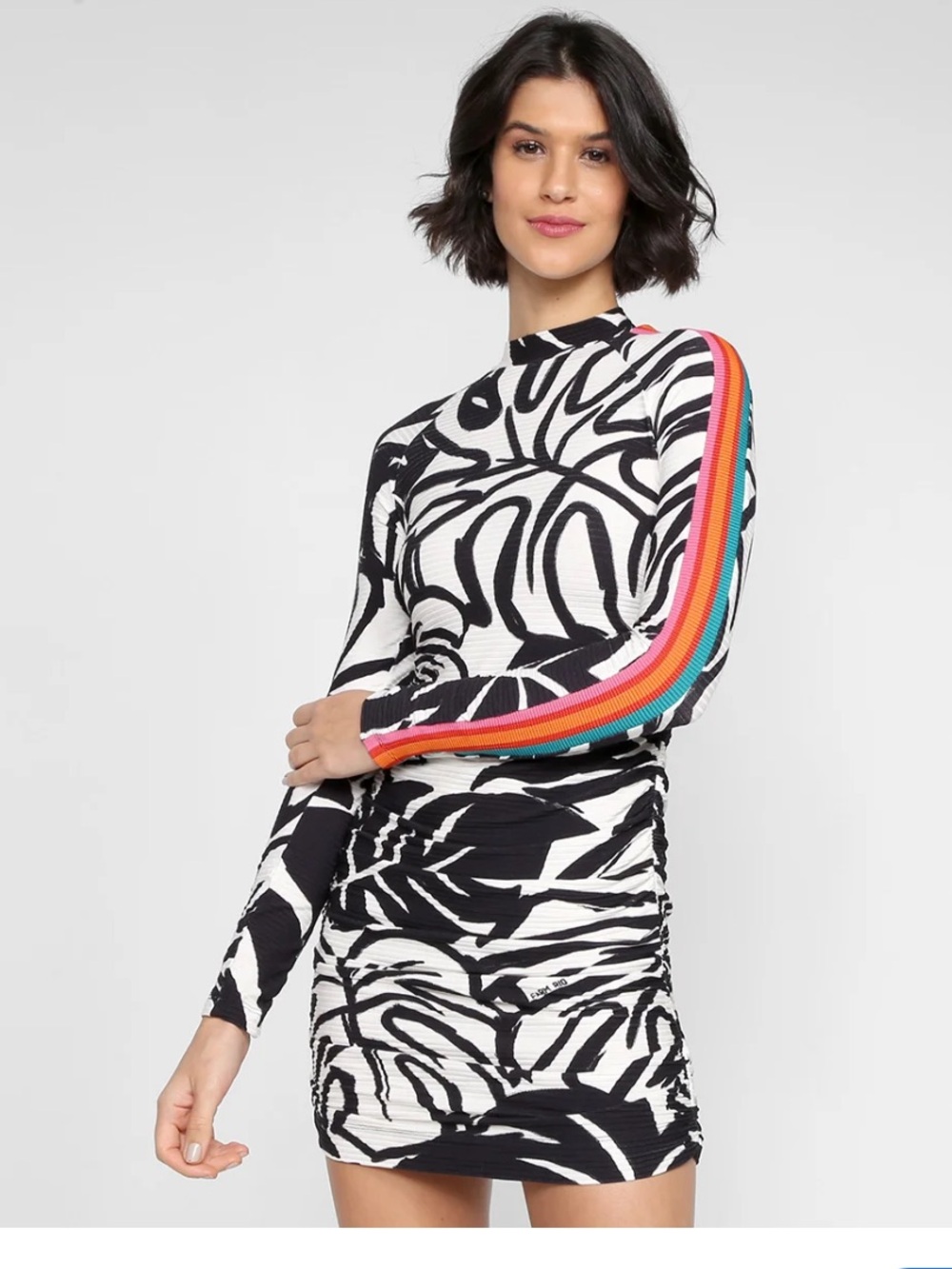 FARM RIO Ruched printed Farm Rio "
dress